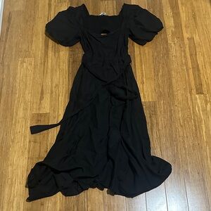 Astr Black Long Sleeve Dress